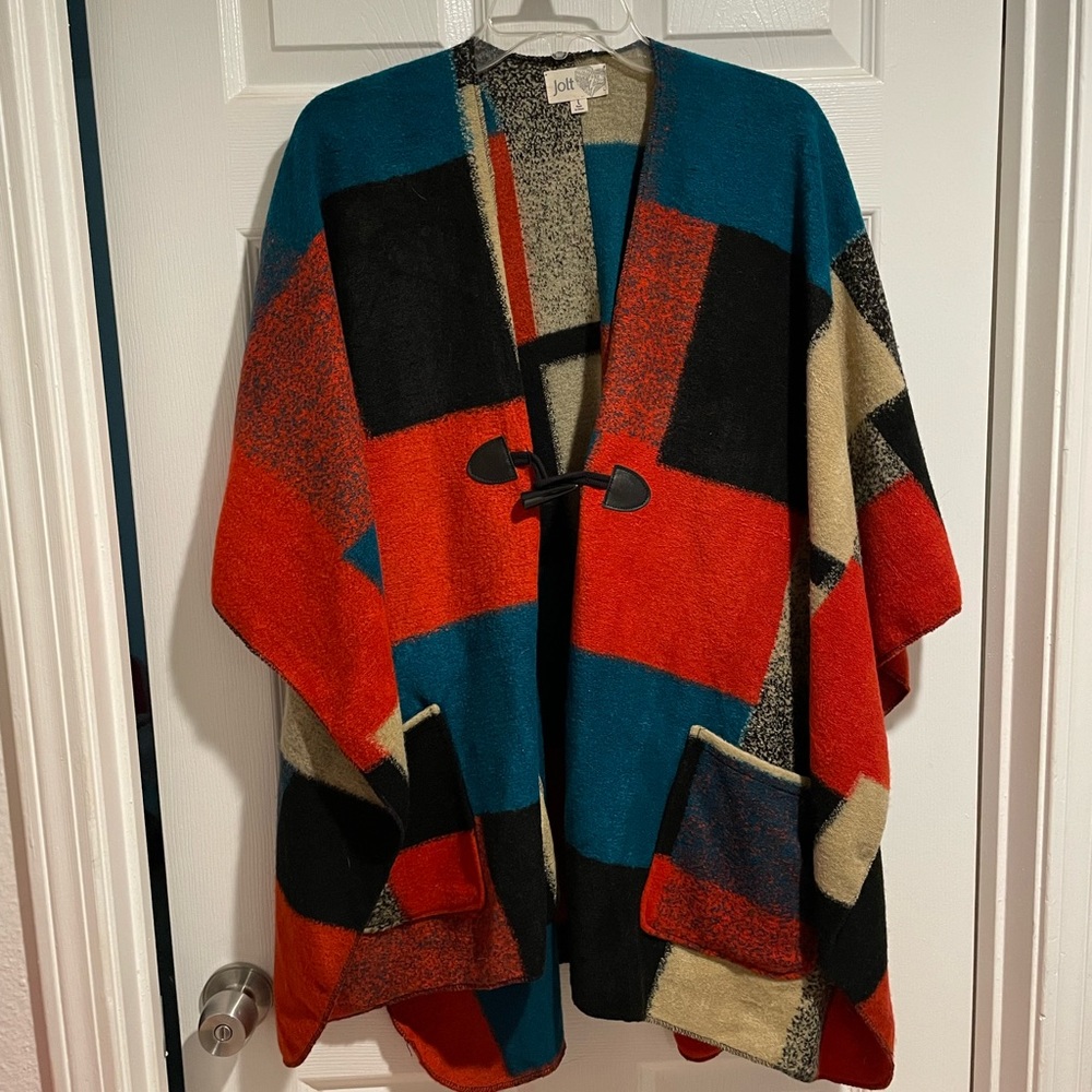 Women’s Jolt from Nordstrom poncho tunic with pockets size Large NWOT